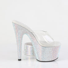 Cargar imagen en el visor de la galería, Tacones Pleaser BEJEWELED-712RS - Transparente / Strass multicolor plata
