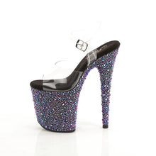 Cargar imagen en el visor de la galería, Tacones Pleaser BEJEWELED-808MS - Transparente Strass Negro
