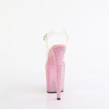 Cargar imagen en el visor de la galería, Tacones Pleaser BEJEWELED-808RRS - Transparente / Strass rosa
