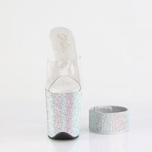 Cargar imagen en el visor de la galería, Tacones Pleaser BEJEWELED-812RS - Transparente / Strass multicolor plata
