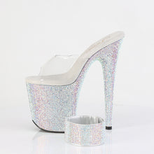 Cargar imagen en el visor de la galería, Tacones Pleaser BEJEWELED-812RS - Transparente / Strass multicolor plata

