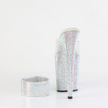 Cargar imagen en el visor de la galería, Tacones Pleaser BEJEWELED-812RS - Transparente / Strass multicolor plata

