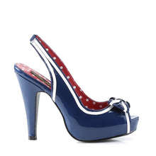 Cargar imagen en el visor de la galería, Tacones Pin Up Couture BETTIE-05 Navy Azul Charol
