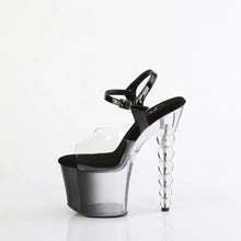 Cargar imagen en el visor de la galería, Tacones Pleaser BLISS-708-1BC Transparente Negro Ombre

