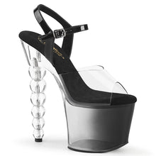 Cargar imagen en el visor de la galería, Tacones Pleaser BLISS-708-1BC Transparente Negro Ombre
