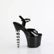 Load image into Gallery viewer, Tacones Pleaser BLISS-709 Negro Charol Plata
