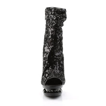 Carregar imagem no visualizador da galeria, Tacones Pleaser BLONDIE-R-1008 Negro Sequins
