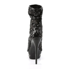 Carregar imagem no visualizador da galeria, Tacones Pleaser BLONDIE-R-1008 Negro Sequins
