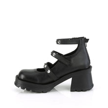 Cargar imagen en el visor de la galería, Zapatos con plataforma Demonia BRATTY-30 Negro Piel vegana
