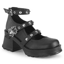 Cargar imagen en el visor de la galería, Zapatos con plataforma Demonia BRATTY-30 Negro Piel vegana
