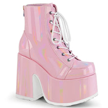 Carregar imagem no visualizador da galeria, Botines Demonia CAMEL-203 B.Rosa Hologram
