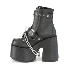 Carregar imagem no visualizador da galeria, Botines Demonia CAMEL-205 Negro Piel vegana
