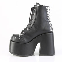 Cargar imagen en el visor de la galería, Botines Demonia CAMEL-208 Negro Piel vegana
