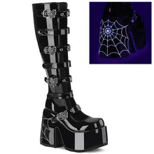 Carregar imagem no visualizador da galeria, Botas Demonia CAMEL-223 Negro Pat
