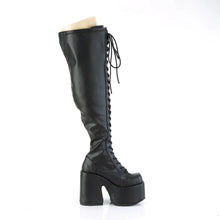 Cargar imagen en el visor de la galería, Botas (Over the Knee) Demonia CAMEL-300WC Negro Str Piel vegana
