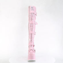 Carregar imagem no visualizador da galeria, Botas (Over the Knee) Demonia CAMEL-305 B. Rosa Stretch Hologram
