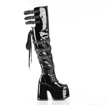 Cargar imagen en el visor de la galería, Botas (Over the Knee) Demonia CAMEL-308 Negro Charol
