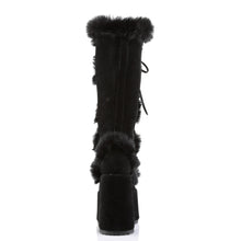 Cargar imagen en el visor de la galería, Botas Demonia CAMEL-311 Negro Ante vegano
