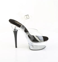 Cargar imagen en el visor de la galería, Tacones Pleaser CAPTIVA-608 Transparente Negro
