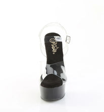 Cargar imagen en el visor de la galería, Tacones Pleaser CAPTIVA-608 Transparente Negro
