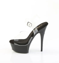 Cargar imagen en el visor de la galería, Tacones Pleaser CAPTIVA-608 Transparente Negro
