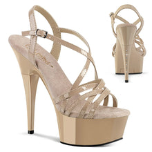 Cargar imagen en el visor de la galería, Tacones Pleaser CAPTIVA-613 Nude Charol

