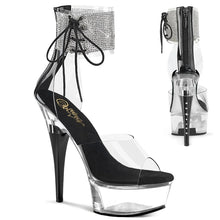 Load image into Gallery viewer, Tacones Pleaser CAPTIVA-624RS Transparente Negro
