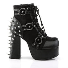 Cargar imagen en el visor de la galería, Botines Demonia CHARADE-100 Negro Piel vegana-Suede
