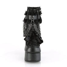Cargar imagen en el visor de la galería, Botines Demonia CHARADE-110 Negro Piel vegana-Lace Overlay
