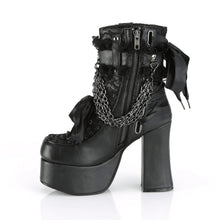 Cargar imagen en el visor de la galería, Botines Demonia CHARADE-110 Negro Piel vegana-Lace Overlay

