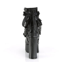 Cargar imagen en el visor de la galería, Botines Demonia CHARADE-110 Negro Piel vegana-Lace Overlay
