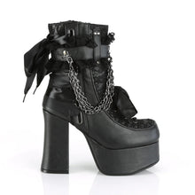 Cargar imagen en el visor de la galería, Botines Demonia CHARADE-110 Negro Piel vegana-Lace Overlay
