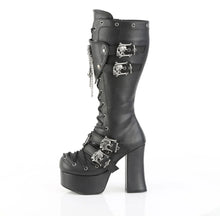 Load image into Gallery viewer, Botas Demonia CHARADE-230 Negro Piel vegana
