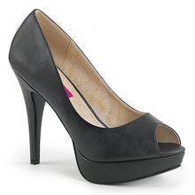 Carregar imagem no visualizador da galeria, Tacones Pleaser Pink Label CHLOE-01 Negro Piel Sintética
