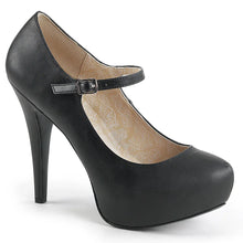 Cargar imagen en el visor de la galería, Tacones Pleaser Pink Label CHLOE-02 Negro Piel Sintética
