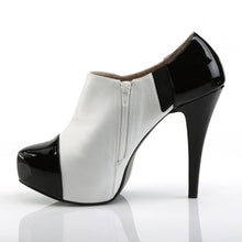 Cargar imagen en el visor de la galería, Botas Pleaser Pink Label CHLOE-11 Negro Blanco Charol
