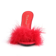 Cargar imagen en el visor de la galería, Tacones Fabulicious CLASSIQUE-01F Rojo Pu Fur
