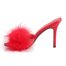 Cargar imagen en el visor de la galería, Tacones Fabulicious CLASSIQUE-01F Rojo Pu Fur
