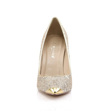 Cargar imagen en el visor de la galería, Zapatos Pleaser CLASSIQUE-20 Dorado Purpurinay Lamé
