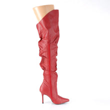 Load image into Gallery viewer, Tacones Pleaser CLASSIQUE-3011 Rojo Piel Sintética
