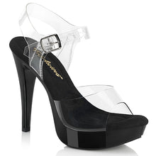Cargar imagen en el visor de la galería, Tacones Fabulicious COCKTAIL-508 - Transparente / Negro
