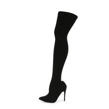 Cargar imagen en el visor de la galería, Tacones Pleaser COURTLY-3005 Negro Nylon
