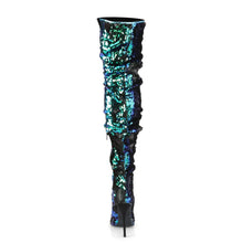 Carregar imagem no visualizador da galeria, Tacones Pleaser COURTLY-3011 Verde Iridescent Sequins

