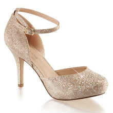 Cargar imagen en el visor de la galería, Zapatos Fabulicious COVET-03 Nude Purpurina Fabric
