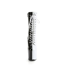 Load image into Gallery viewer, Tacones Pleaser CRAZE-1040TT Negro Blanco Charol
