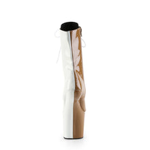 Load image into Gallery viewer, Tacones Pleaser CRAZE-1040TT Taupe Blanco Charol
