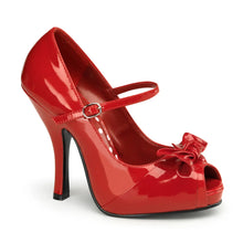 Cargar imagen en el visor de la galería, Tacones Pin Up Couture CUTIEPIE-08 Rojo Charol
