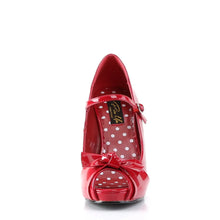 Cargar imagen en el visor de la galería, Tacones Pin Up Couture CUTIEPIE-08 Rojo Charol
