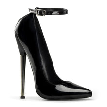 Cargar imagen en el visor de la galería, Tacones Devious DAGGER-12 Negro Charol
