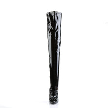 Cargar imagen en el visor de la galería, Botas Devious DAGGER-3000 Negro Stretch Charol
